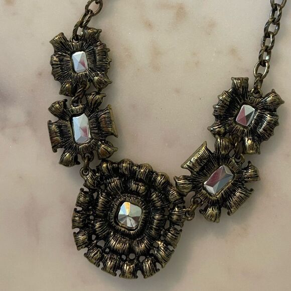 J. Crew Statement Rhinestone Crystal Necklace Trio - Picture 10 of 14